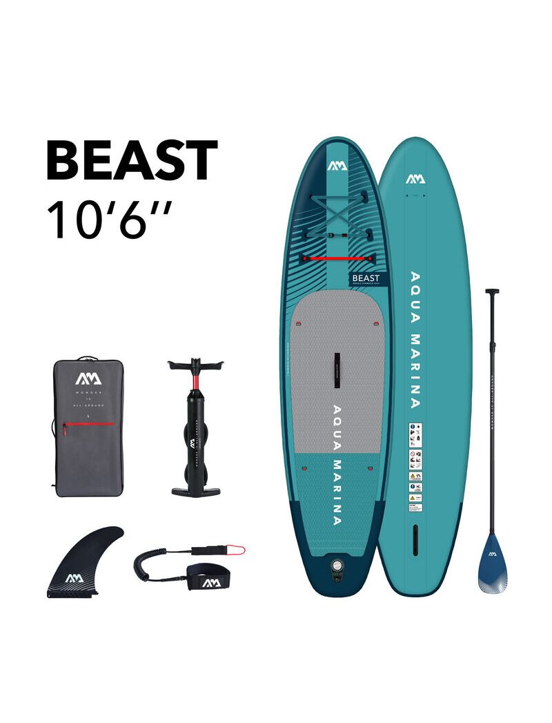 Сапборд надувной AQUA MARINA Beast, 23BEP, 320х81х15 (Китай)