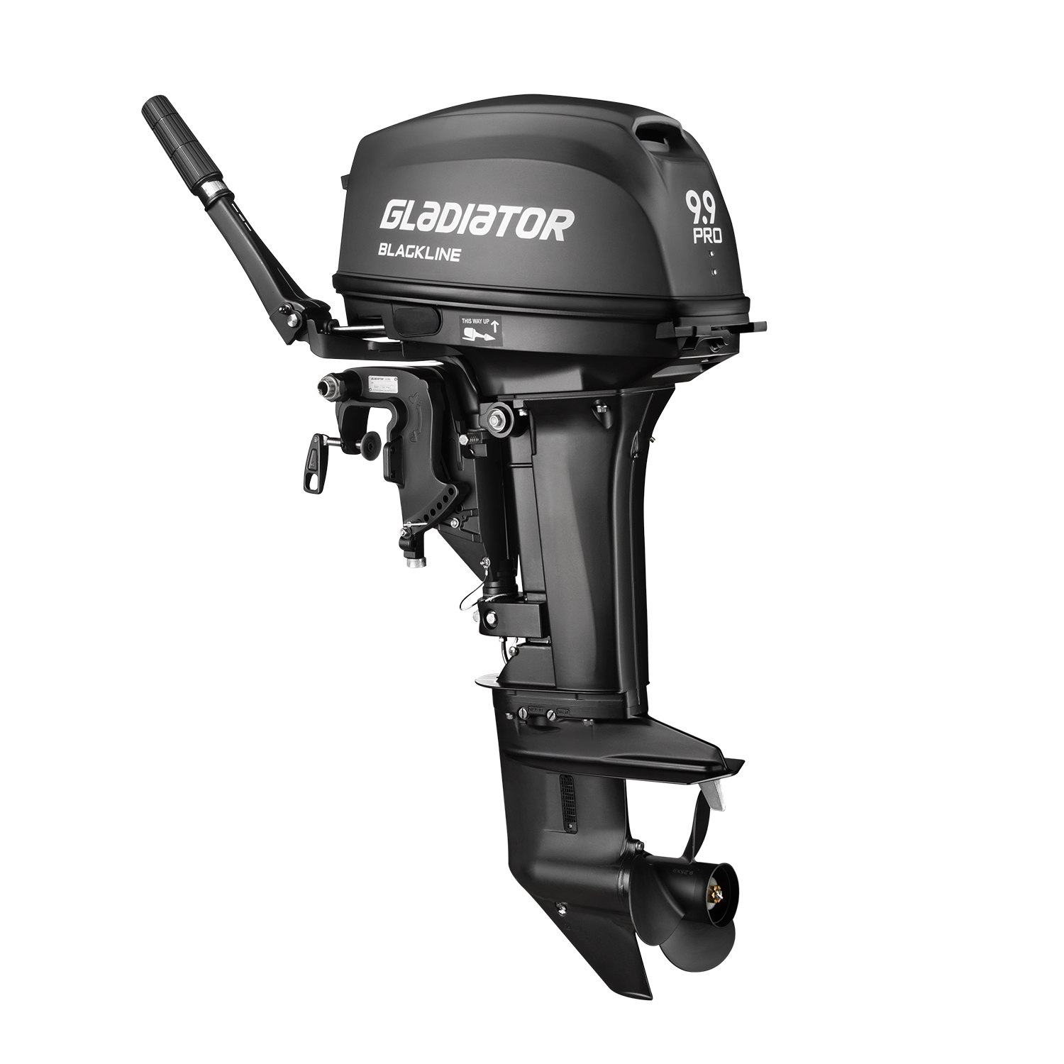 Мотор подвесной GLADIATOR G9.9PRO FHS BLACKLINE