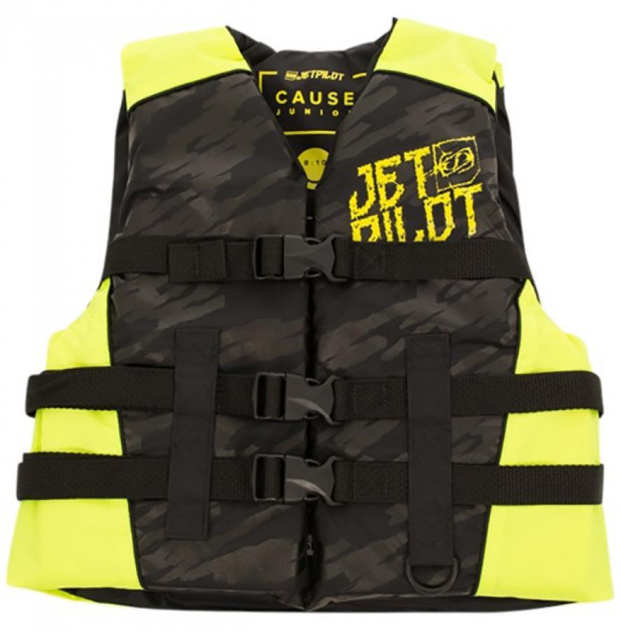 Спасат.жилет нейлон (детский) Jetpilot Cause Youth, Black/ Yellow, 8-10 years/152см, 1908408