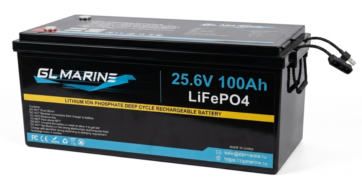 Аккумулятор GL Marine LiFePO4 24В (100 А/ч) с Bluetooth