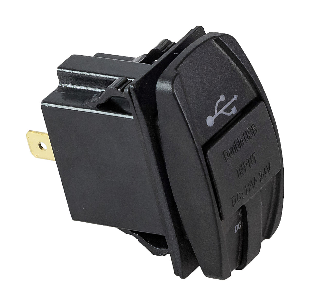 Разъем USB 5В 3.1А для установки совместно с кнопками, AES1118SUL007