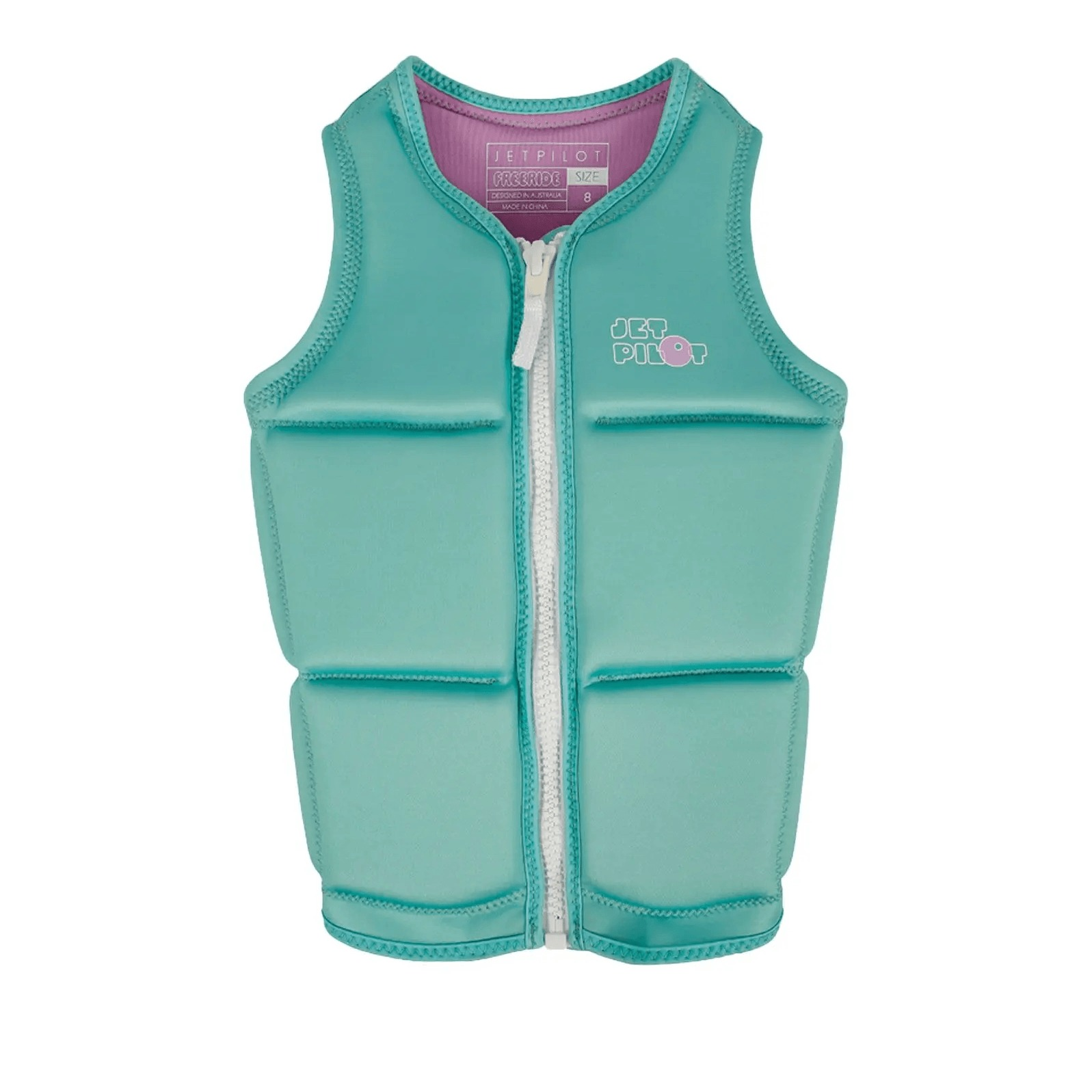 Спасат.жилет неопрен (дет.) Jetpilot FREERIDE GIRLS ECO VEST teal, 165cm, 2602604