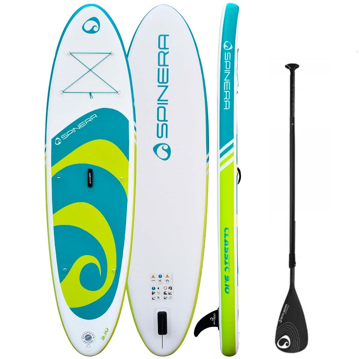 Сапборд надувной с веслом SPINERA Classic 9'10" Green/Teal, 21112/ 21225 (Китай)