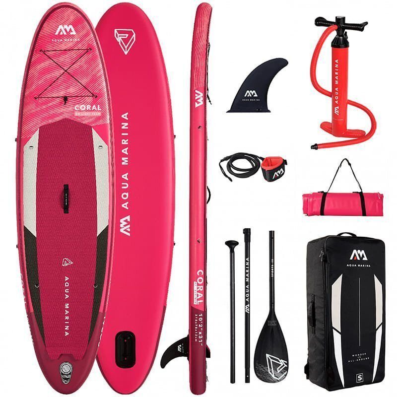 Сапборд надувной AQUA MARINA Coral, BT-22COR, 310х78х12 (Китай)
