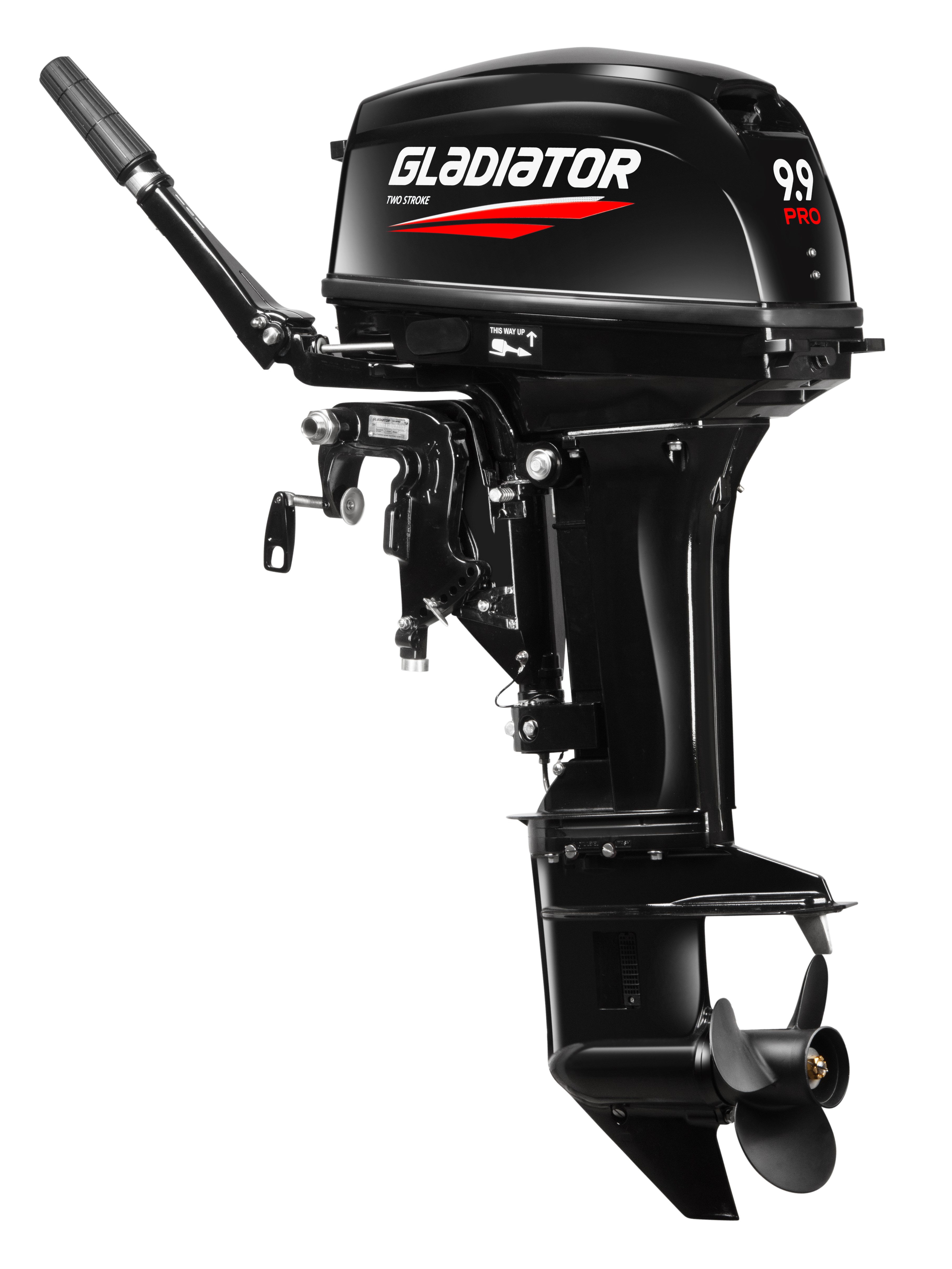 Мотор подвесной GLADIATOR G9.9PRO FHS Черный