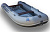 лодка stel r-375 elen, серый/графит, корпус графит