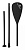 Весло для сапборда Spinera Classic Alumin/Nylon black (3 секции), 20304 (Китай)