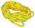 Фал 60 футов (18 м) O'BRIEN для буксировки 3-4-местных баллонов (yellow/aqua), 2234572