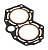 прокладка головки блока цилиндров tohatsu/mercury 25/30, omax, 346-01005-0/346010050/8m0119224 